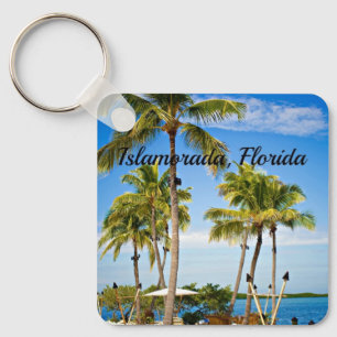 Islamorada, Florida Palm Trees Keychain