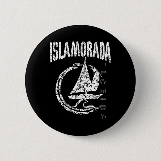 Islamorada Florida Souvenir  Button (Front)