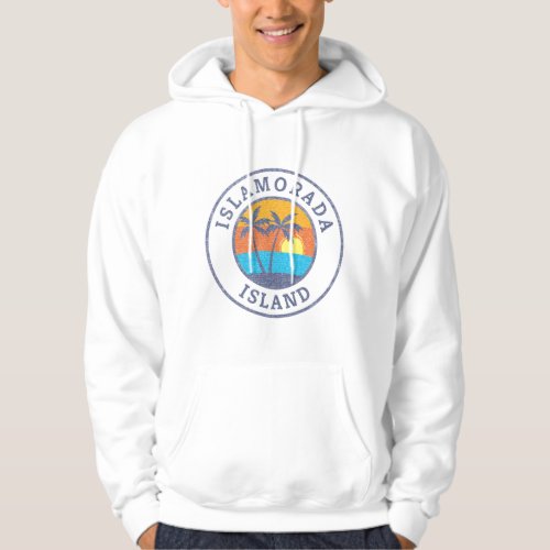 Islamorada Island Florida Faded Classic Style Hoodie