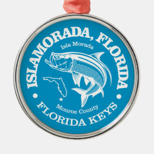 Islamorada (tarpon) metal ornament
