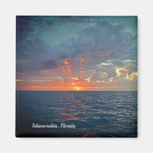 Islamoralda Florida Sunrise Beach Scene Magnet