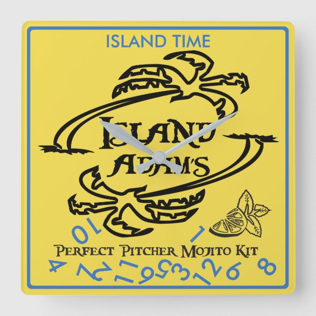 Island Adam Island Time Wall Clock (Front)
