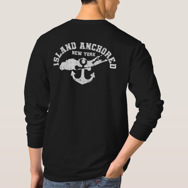 ISLAND ANCHORED - Long Sleeve T-Shirt (Back)