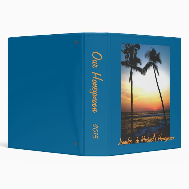 Island Beach Sunset Photo  Album Binder (Background)