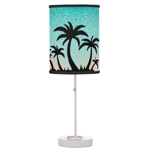 Island Beach Theme Table Lamp (Front)