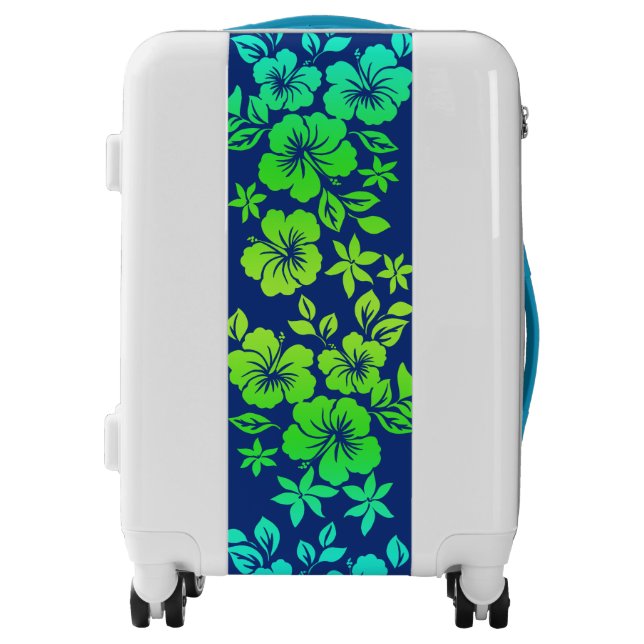 Island Blend Hawaiian Hibiscus Floral Luggage (Front)