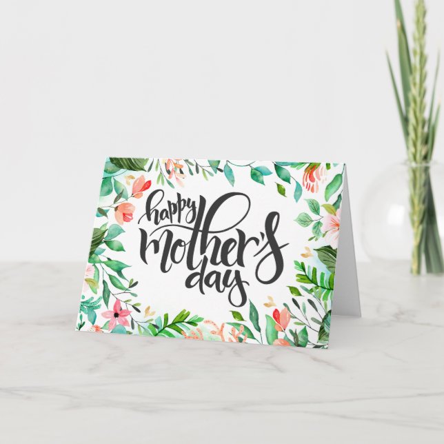 Island Botanical Mother's Day Card (Front)