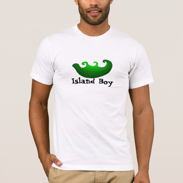 Island Boy Ocean Waves T-Shirt (Front)