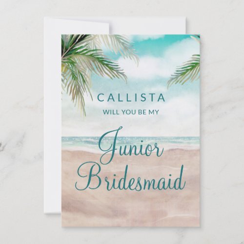 Island Breeze Be My Junior Bridesmaid Proposal