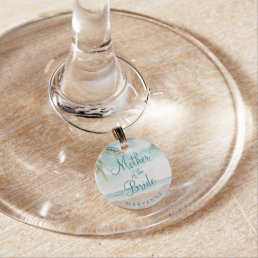 Island Breeze Mother of the Bride Personalized Wine Charm