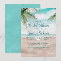 Island Breeze Tropical Beach Wedding Bridal Shower