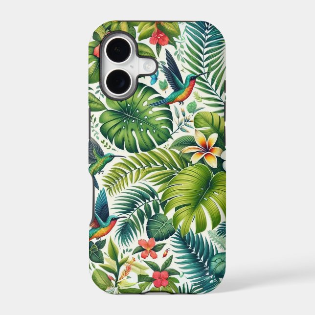 Island Breeze Tropical Pattern Iphone Case (Back)