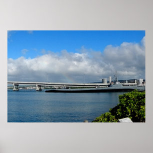 Island Bridge, Pearl Harbor, Hawaii Poster