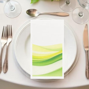 Island Citrus Green and Yellow Paper Guest Towels