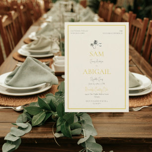 Island Citrus Rehearsal Dinner  Invitation