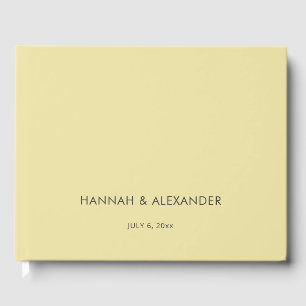 Island Citrus Yellow Wedding Guest Book