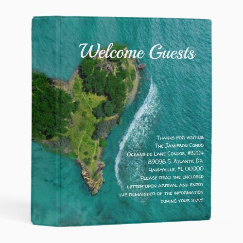 Island Coastal 7x9 Rental Property Welcome Binder