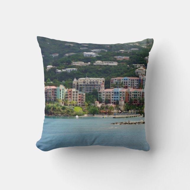 Island Color Throw Pillow (Front)