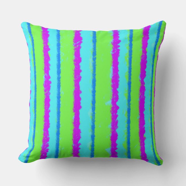 Island Colors Throw Pillow (Front)