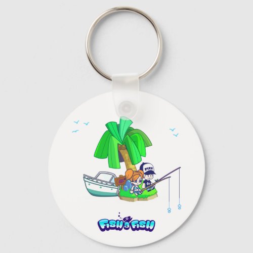 Island Couple Key Chain