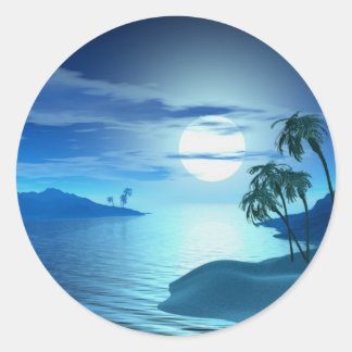 island cove classic round sticker