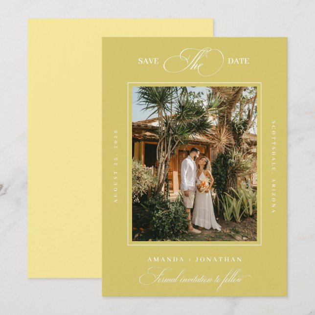 Island Destination Wedding Save The Date (Front/Back)