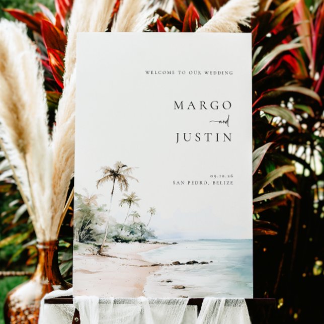 Island Destination Wedding Welcome Foam Board (Creator Uploaded)