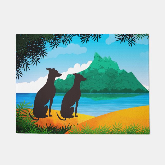 Island Dogs Doormat (Front)