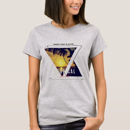 Island Dreamer Tropical Beach Girl T_Shirt T_Shirt