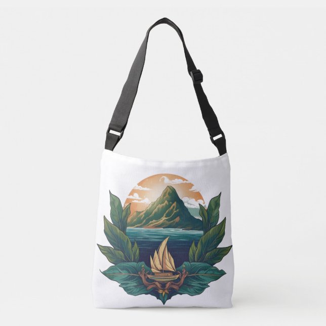 Island Dreams - The Caribbean Friends Collection Crossbody Bag (Front)