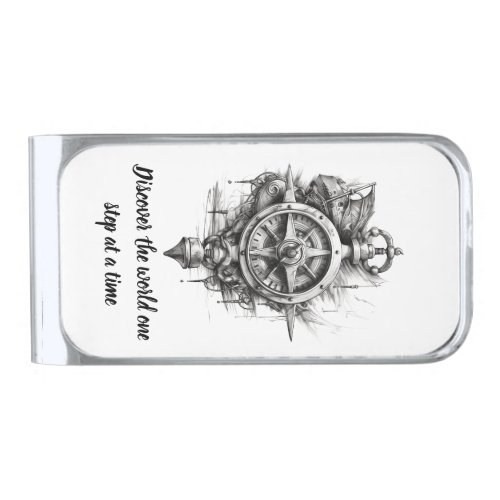 Island Dreams _ The Caribbean Friends Collection Silver Finish Money Clip