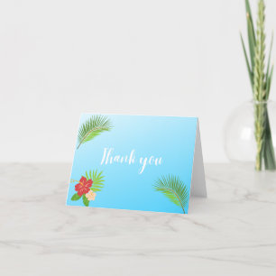 Island Escape Blank Thank You Card