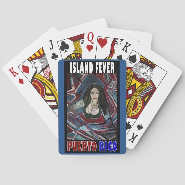 ISLAND FEVER PRINT POKER CARDS (Back)