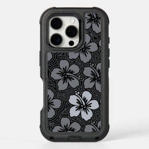 Island Floral Hawaiian Accent Hibiscus Pinstriped iPhone 16 Pro Case