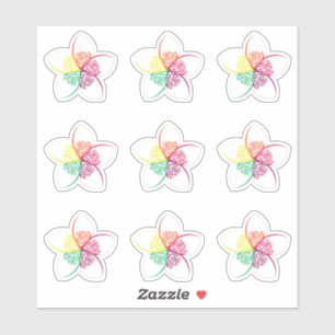 island flower sticker