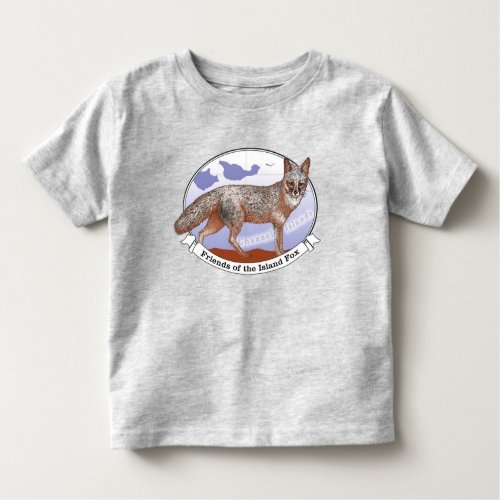 Island Fox Logo Grey Toddler T_Shirt