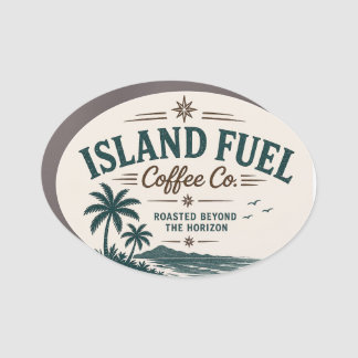Island Fuel Coffee Co Car Magnet