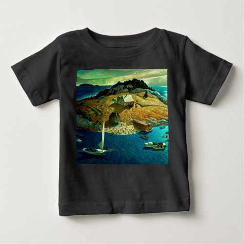 Island Funeral 1939 by Newell Convers Wyeth Baby T_Shirt