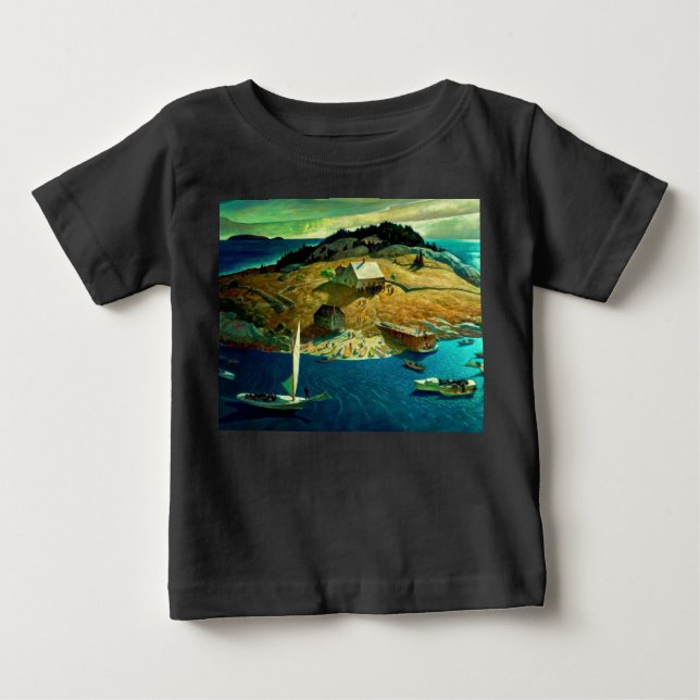 Island Funeral, 1939 by Newell Convers Wyeth Baby T-Shirt (Front)