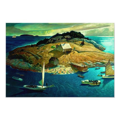 Island Funeral 1939 by Newell Convers Wyeth Photo Print