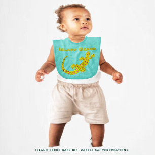 Island Gecko Baby Bib