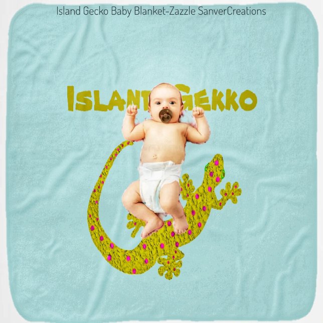 Island Gecko Baby Blanket (Creator Uploaded)
