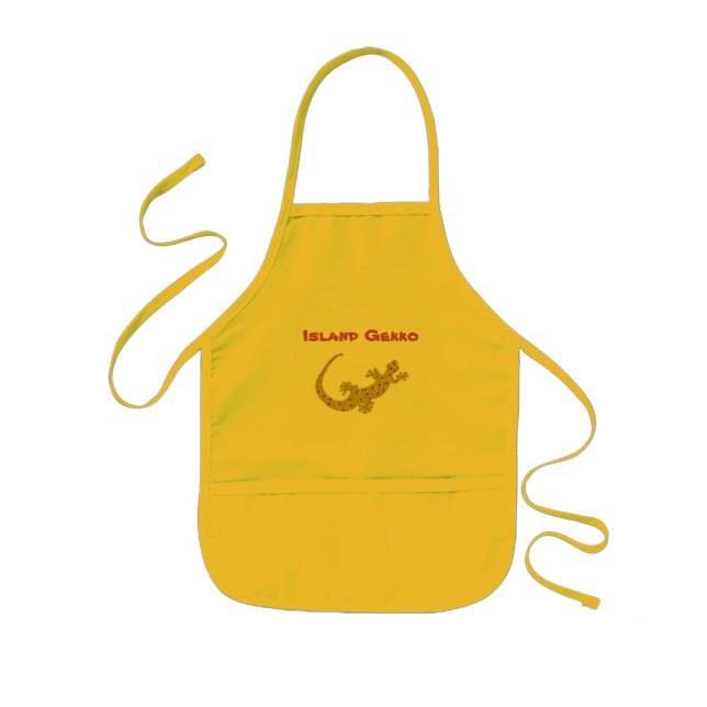 Island Gecko Kids' Apron (Front)