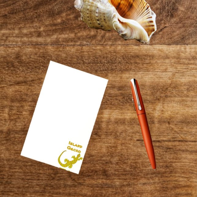 Island Gecko Notes (Island Gecko design, comes in several other styles, of post-it-notes, for your choosing!)