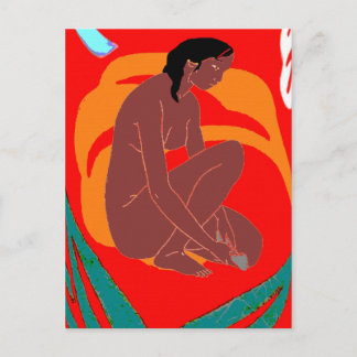 Island Girl, Hawaii, Tahiti Postcard