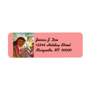 Island Girl Hawaii Vacation Return address Label
