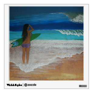 Island girl wall decal