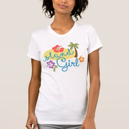 Island Girl _ Womens Bella Canvas Fine Jersey T_Shirt