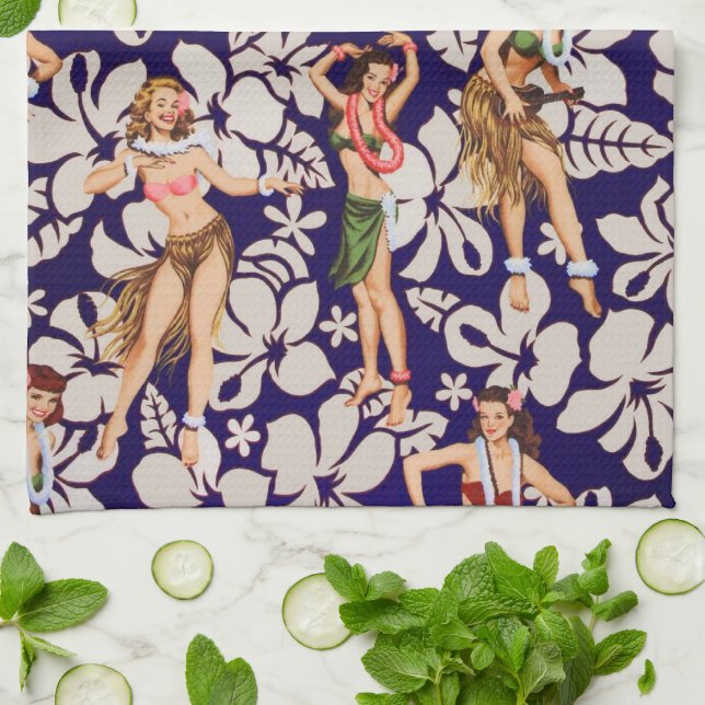Island Girls Kitchen Towel (Folded)
