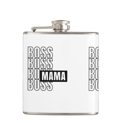 Island Girlz Vinyl Wrapped Flask Boss Mama